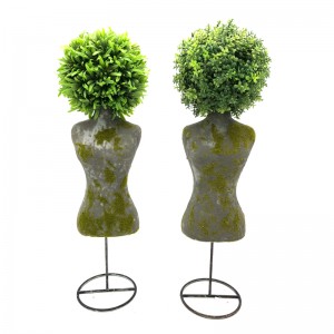Plantator de față cu cap artificial Acasă Birou de decizie Plantă de cactus suculent