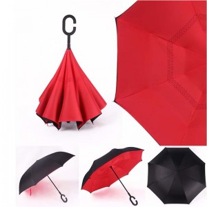 Umbrelă pentru producători de imprimare personalizată cu umbrelă inversă cu funcție manuală deschisă