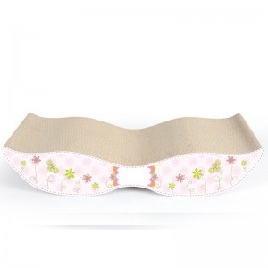 Forma S Pat de zgârieturi din carton ondulat Produse pentru animale de companie pentru pisici