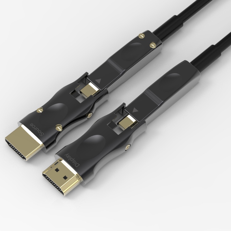 Conector detașabil YUV 4: 4: 4 18.2 Gbps Cablu 3D 4k 60 HZ Hdmi Fibre optice