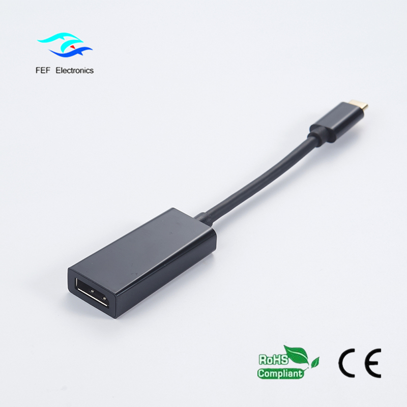 USB TYPE C pentru afișajul carcasă ABS feminină Displayport Cod: FEF-USBIC-004A