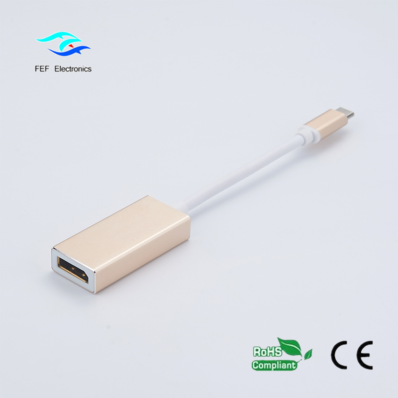 USB TYPE C pentru afișajul carcasă ABS feminină Displayport Cod: FEF-USBIC-004A