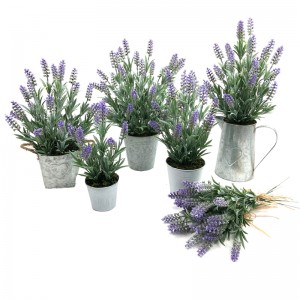 Artificial Metal Pot Plant Home Decor Lavanda Flori Aranjamente Decorațiuni pe masă