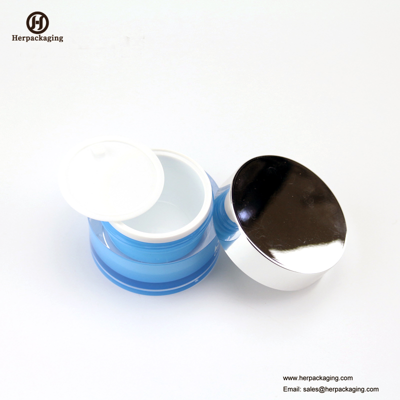 HXL212A Rotund Cosmetic Gol gol Cutie cu perete dublu pentru îngrijirea tenului