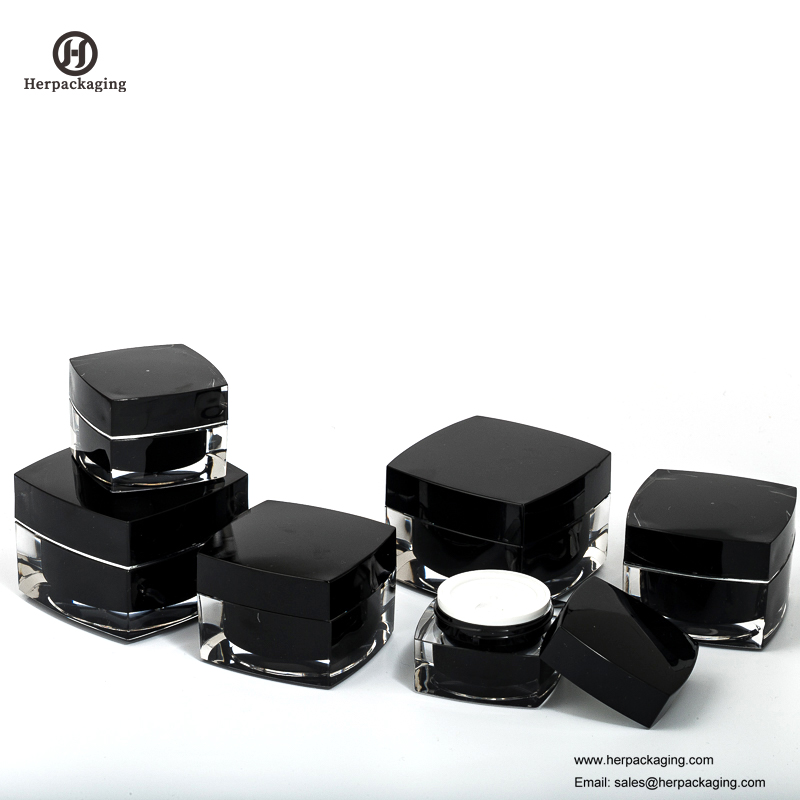 HXL214 Jucărie cosmetică rotundă goală cosmetică cu perete dublu, pentru îngrijirea tenului