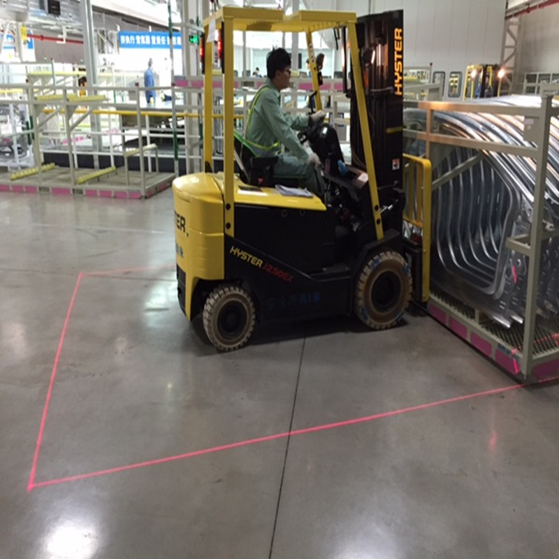 Stivuitor cu lână laser pentru zona roșie de siguranță pentru roșu pentru tractorul de remorcare