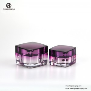 HXL215 Jucărie cosmetică rotundă goală cosmetică cu perete dublu, pentru îngrijirea tenului