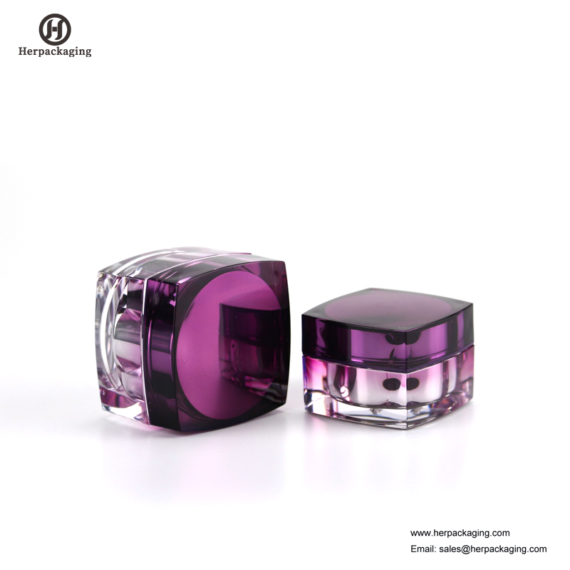 HXL215 Jucărie cosmetică rotundă goală cosmetică cu perete dublu, pentru îngrijirea tenului