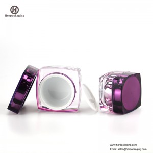 HXL215 Jucărie cosmetică rotundă goală cosmetică cu perete dublu, pentru îngrijirea tenului