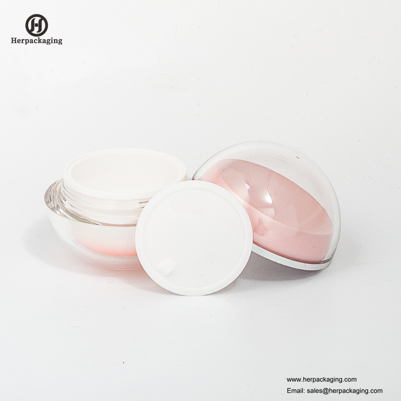 HXL216 Jucărie cosmetică rotundă goală cosmetică cu perete dublu, pentru îngrijirea tenului