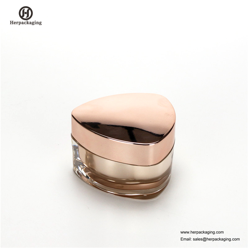 HXL219 lux rotund borcan cosmetic acrilic gol