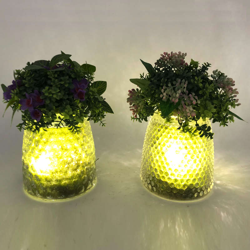 Plăci artificiale decorative, de sticlă cu LED, pe tablă, cu vase de afișare a globului
