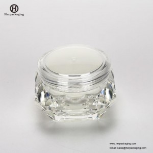 Borcane HXL2210 Formă diamantă Borcan cremă cosmetică de lux cu pereți duble din acril