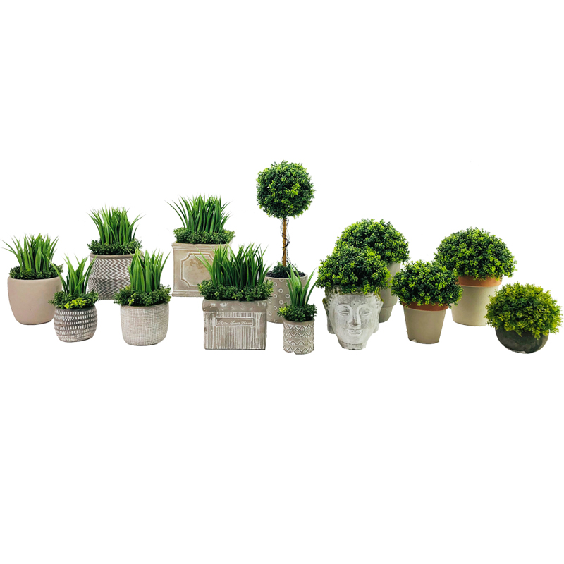 Artificială realistă plantă de iarbă suculentă tropicală Decor de casă Grădină