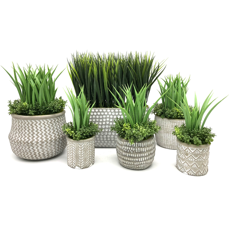 Artificială realistă plantă de iarbă suculentă tropicală Decor de casă Grădină