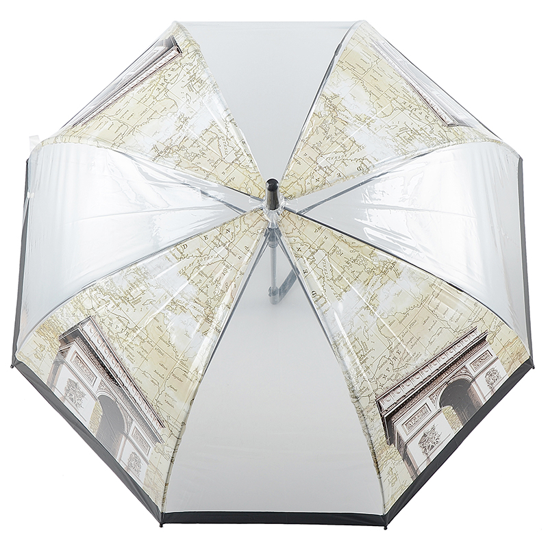 Umbrelă dreaptă personalizată transparentă ploaie POE