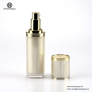 HXL329 Gol cremă acrilică fără aer și loțiune de sticlă Ambalare cosmetică recipient pentru îngrijirea pielii