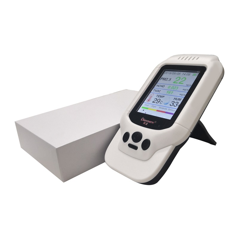 Monitor al calității aerului Testarea precisă a formaldehidei (HCHO) Detector cu TVOC / AQI / TEMP / HUM Monitor de testare a calității aerului Calitatea aerului PM2.5 / PM10