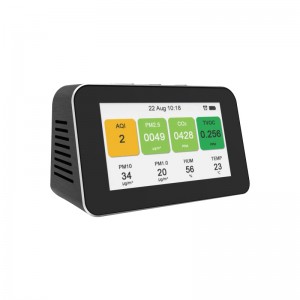 Dienmern 2019 Detector portabil pentru calitatea aerului CO2 PM2.5 tester detector de aer interior PM1.0 PM10 monitor inteligent pentru calitatea aerului HCHO