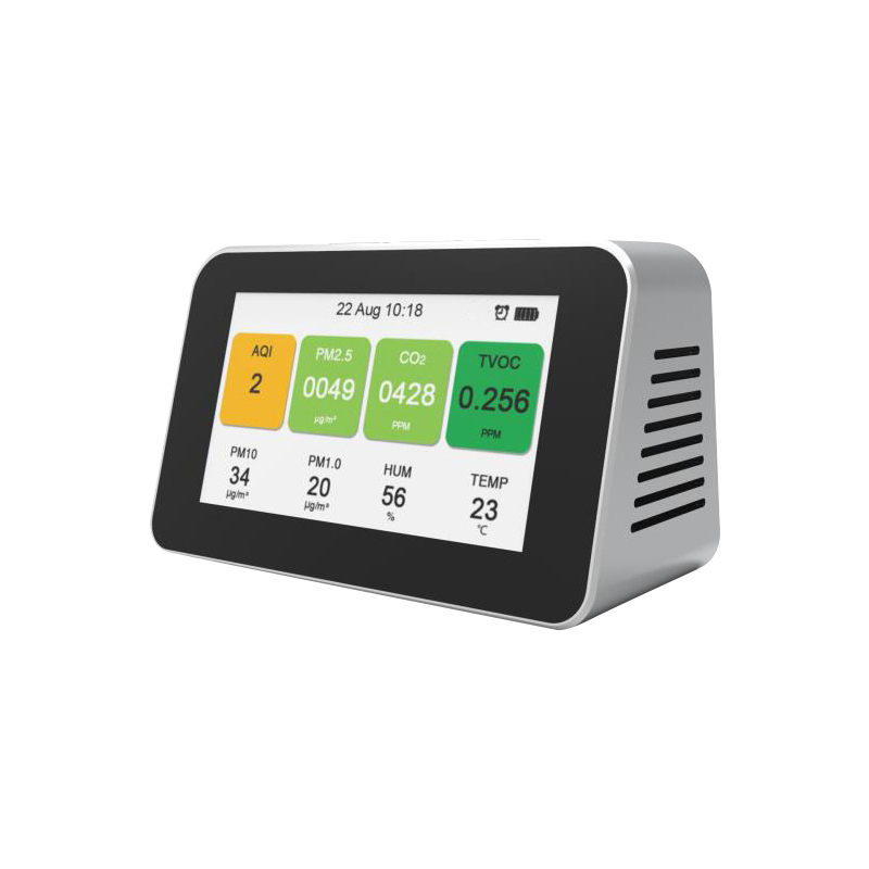 Dienmern 2019 Detector portabil pentru calitatea aerului CO2 PM2.5 tester detector de aer interior PM1.0 PM10 monitor inteligent pentru calitatea aerului HCHO