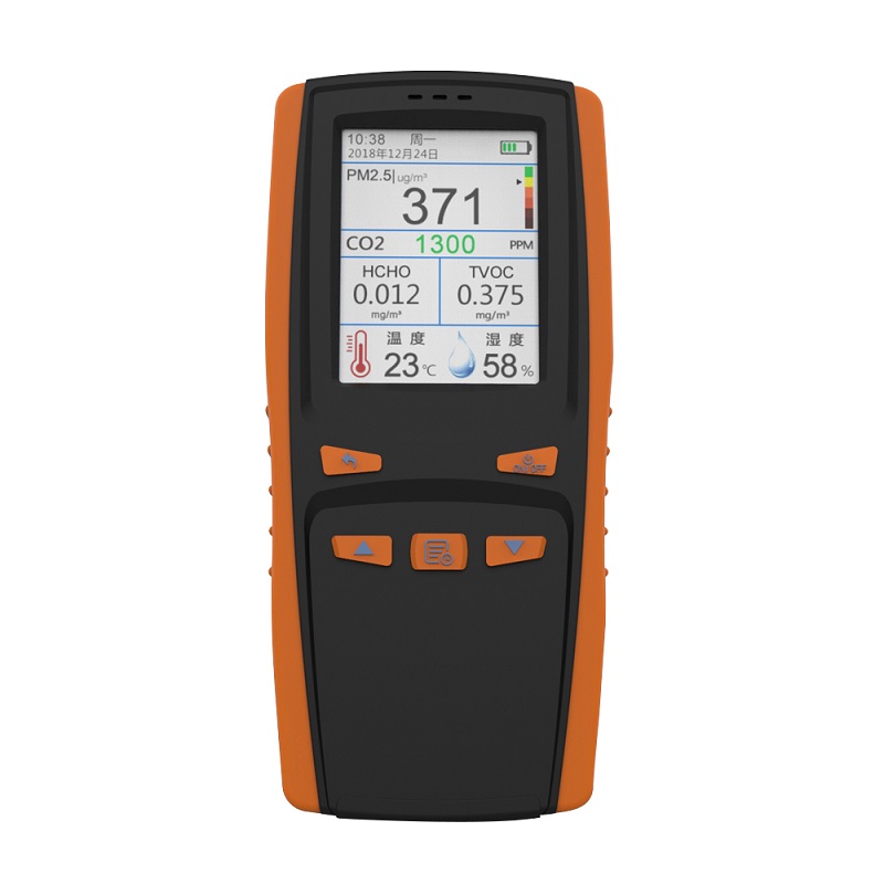 Tester de calitate a aerului Detector de CO2 Particula Praf Contor de calitate a aerului Analizor digital PM2.5 PM1.0 TVOC