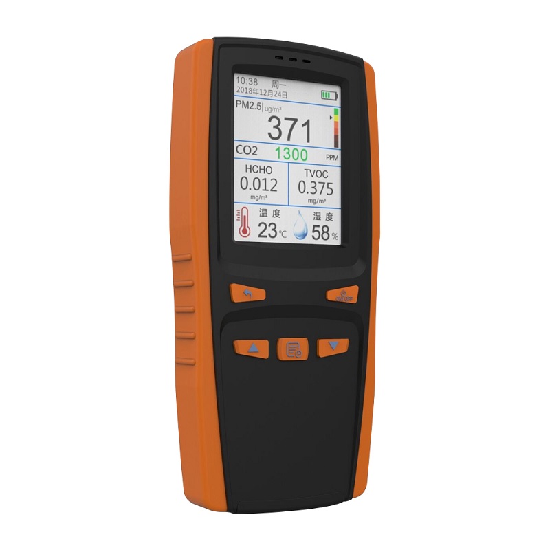 Tester de calitate a aerului Detector de CO2 Particula Praf Contor de calitate a aerului Analizor digital PM2.5 PM1.0 TVOC