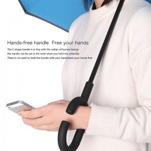Cadou personalizat articol manual deschis Windproof Inverted Reverse inverted Umbrella de ploaie