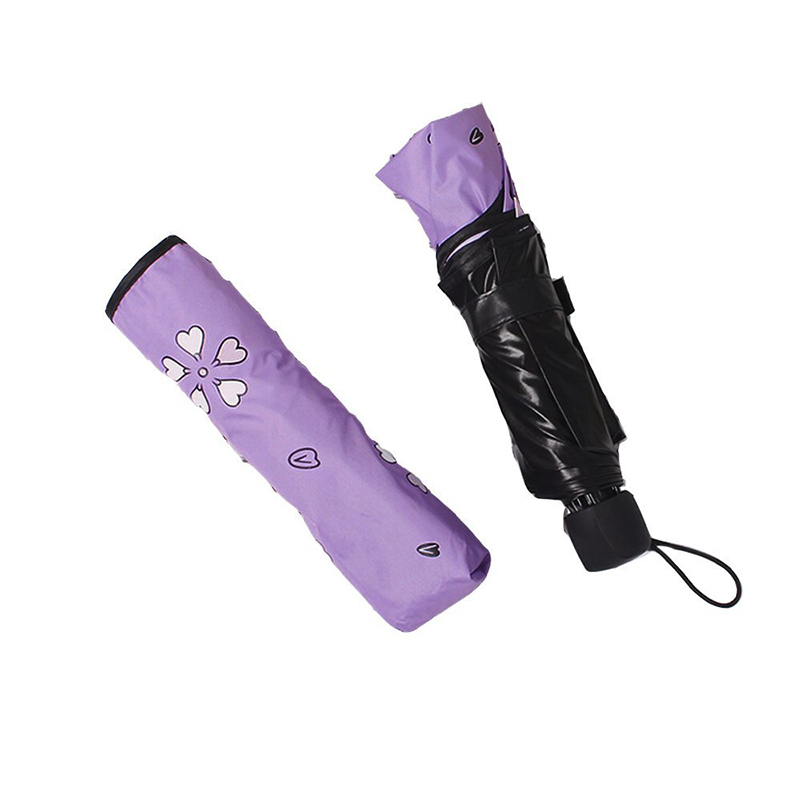 Print frumos 3 ori manual deschis deschidere de culoare magică umbrelă sub ploaie