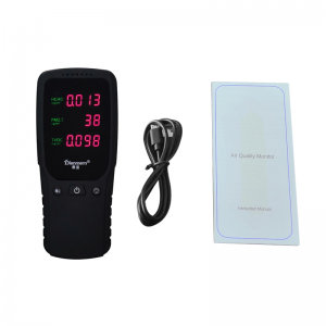 PM2.5 Monitor HCHO TVOC Detector de aer