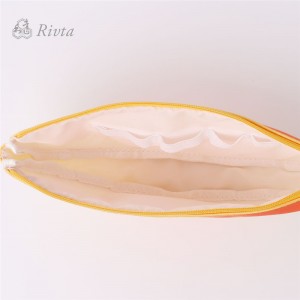 Geantă de machiaj cosmetică cu imprimeu de fructe, cu fermoar