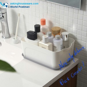 Cutie multifuncțională din plastic cu capac, recipiente transparente de depozitare 5 în 1