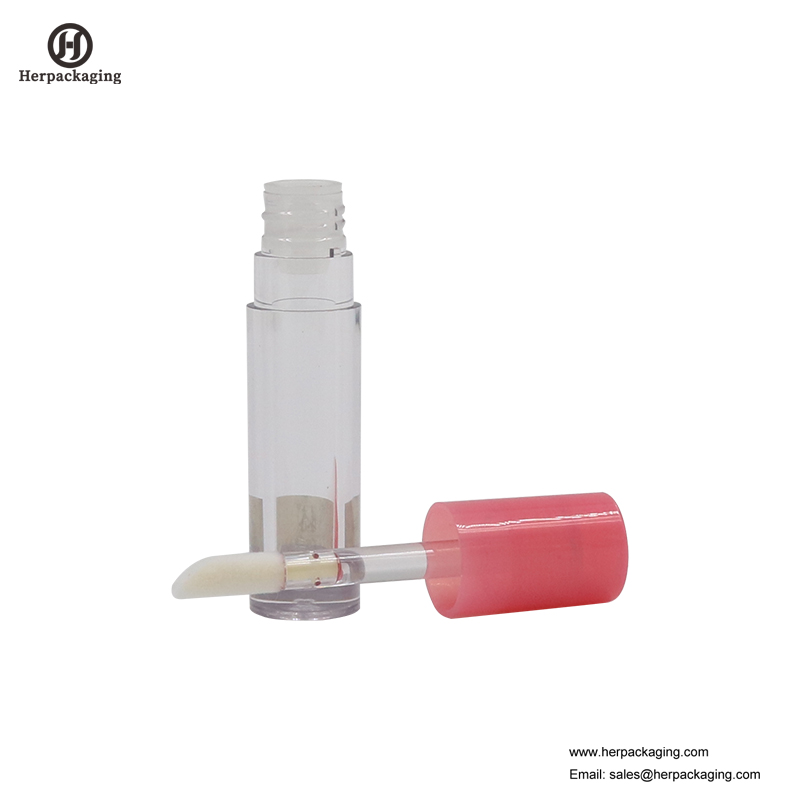 HCL306 Clear Plastic Tuburi de luciu pentru buze goale pentru produse cosmetice color aplicatoare de luciu de buze flocate