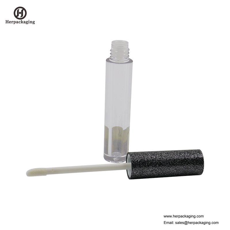 HCL310 Clear Plastic Tuburi lucioase pentru buze goale pentru produse cosmetice color aplicatoare de luciu pentru buze flocate