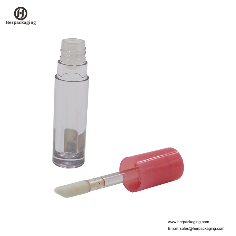 HCL311 Clear Plastic Tuburi de luciu pentru buze goale pentru produse cosmetice color aplicatoare de luciu de buze flocate
