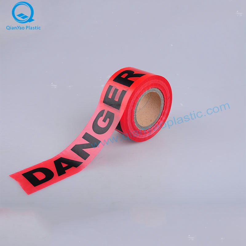 Banda de avertizare HDPE Roșu / Alb; Banda de precauție HDPE galben; Banda HDPE Red DANGER