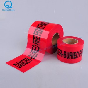 Banda de avertizare subterană GAS; ELECTRICITATE Banda de avertizare subterană; Banda de avertizare subterană pentru foc