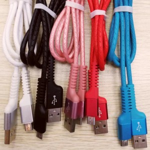 Încărcare rapidă Cablul USB TPE rotund pentru micro USB, tip C, încărcare de fulgere iPhone și sincronizare