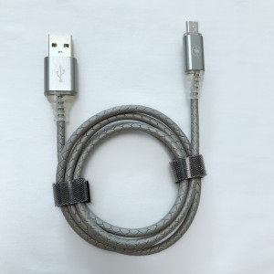 cu LED Încărcare rapidă Cablu USB rotund pentru micro USB, tip C, încărcare de fulgere iPhone și sincronizare