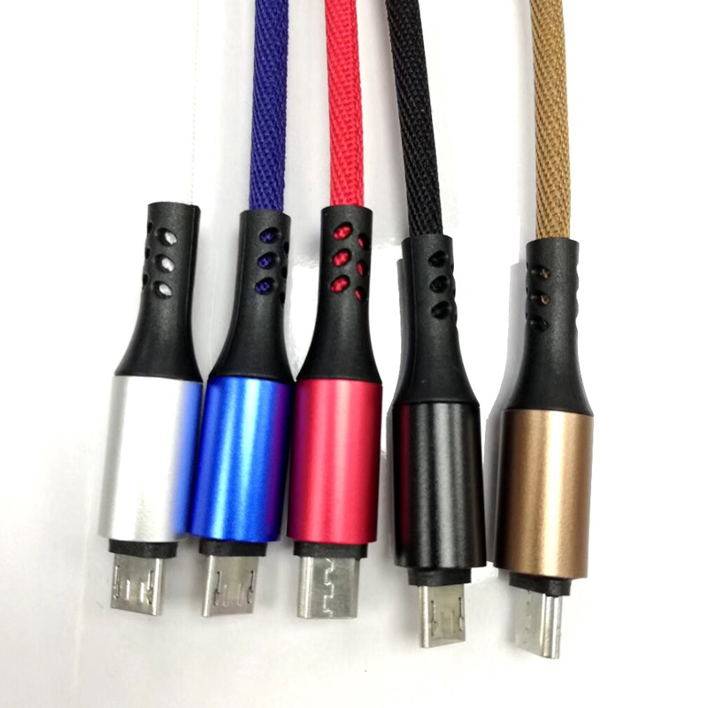Încărcarea rapidă a cablului de date Micro - USB 2.0 pentru micro USB, tip C, încărcarea fulgerului și sincronizarea iPhone