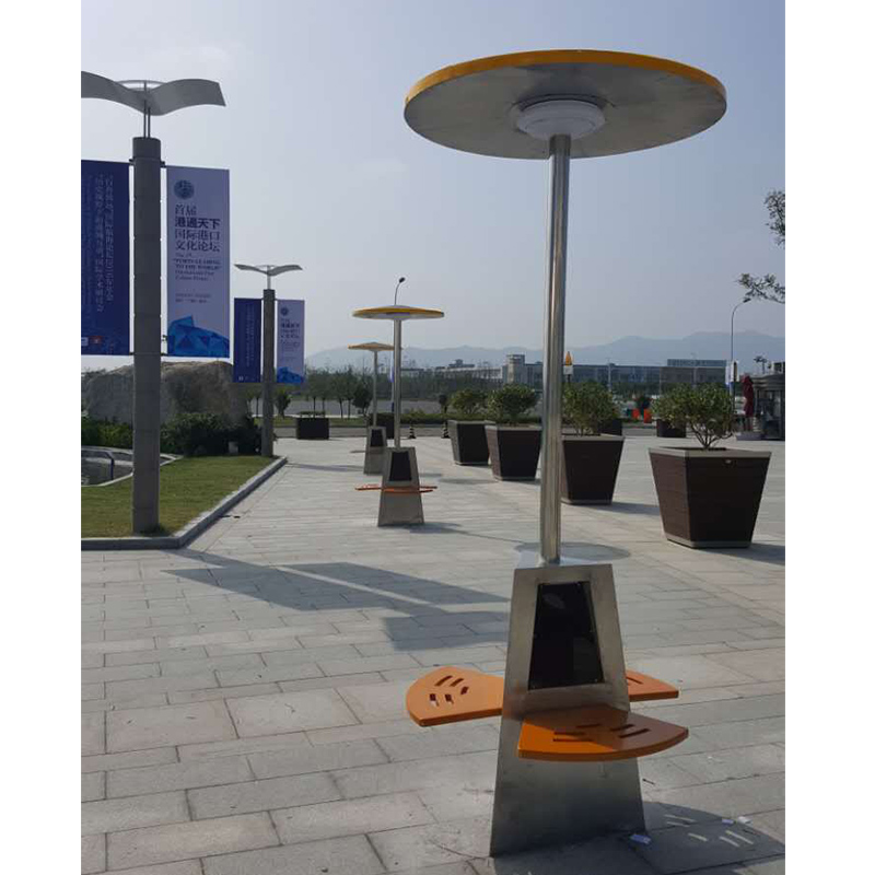 Solar Shelter Scaune Bănci de Oțel Publicitate Pole Telefon și tablete Încărcare