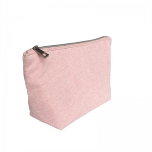 Geantă Cosmetică cu fermoar cu fibră naturală, portabilă durabilă