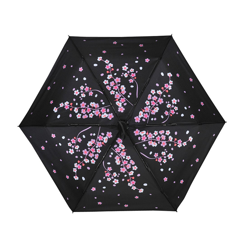 Protecție solară populară cu flori interioare de 5 ori mini umbrelă