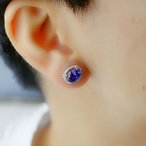 Unghii de ureche din argint 925 Fashion Unghii de urechi de zirconiu de înaltă calitate pentru femei