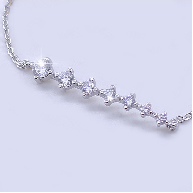 Brățară din argint 925 brățară simplă din cristal dulce