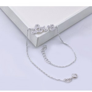 Brățară din argint 925 moda bratara mozaic inima LOVE Brățară personalizată originală