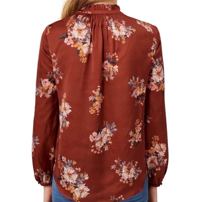 Bluză cu mâneci lungi pentru femei cu imprimeu floral