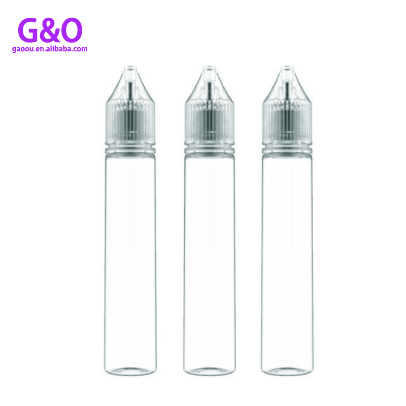 sticlă de vape curată vape sticlă lichidă de vape 30 ml pentru animale de companie noi v3 sticlă de picătură cu plastic lichid sticlă pichetă gorila unicorn