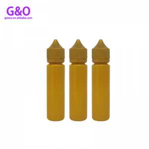 Sticlă de 60 ml unicorn unicorn sticla eliquidă noua v3 albastru negru din plastic pentru animale de companie chubby gorila unicorn vape dropper flacon