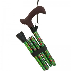 Baston de pliere ascuțit din aluminiu cu laminare completă