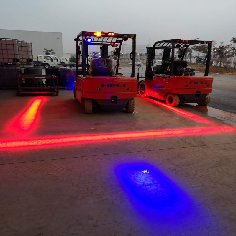 Siguranță Depozit Lumină cu stivuitor cu LED pentru zona roșie pentru siguranța pietonilor